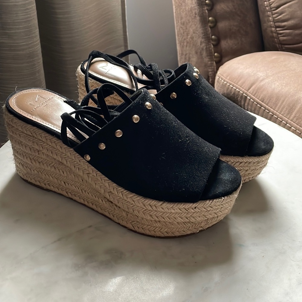 Marc fisher wedge with ankle strap